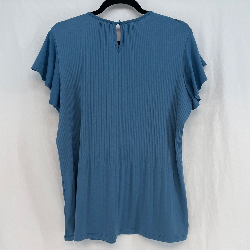 Philosophy Republic Clothing Short Sleeve Top Blue Women’s Size Large - Picture 3 of 12